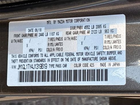 Used 2018 MAZDA MAZDA6 Grand Touring FWD image 34