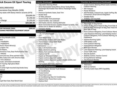 Used 2024 Buick Encore GX Sport Touring w/ Black Roof Package FWD image 26