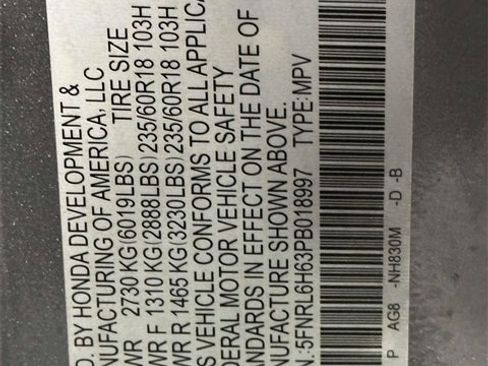 Certified 2023 Honda Odyssey EX-L image 32