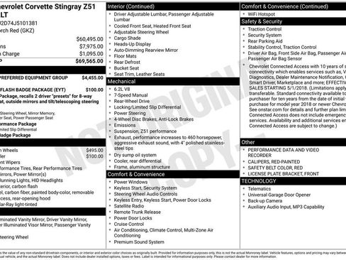 Used 2018 Chevrolet Corvette Stingray Coupe RWD image 15