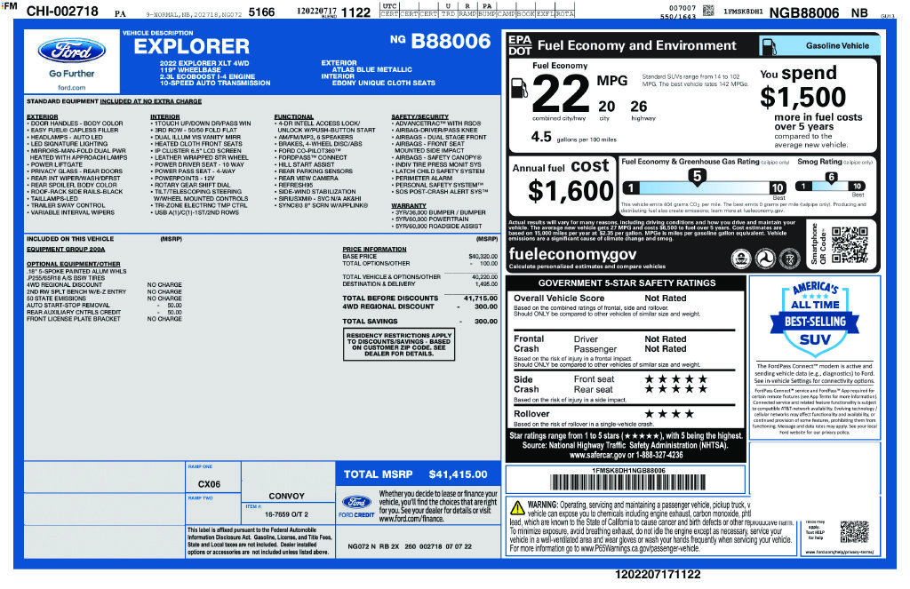 Used 2022 Ford Explorer XLT AWD/4WD image 32