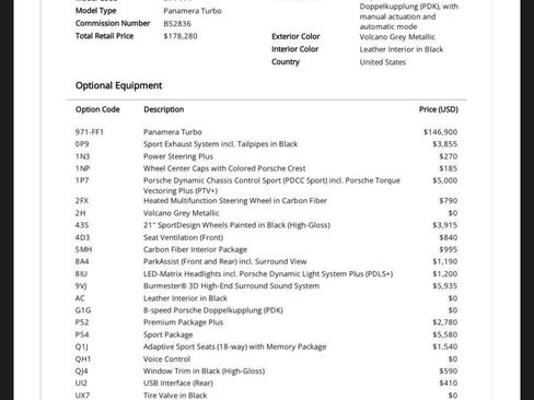 Used 2017 Porsche Panamera Turbo image 2