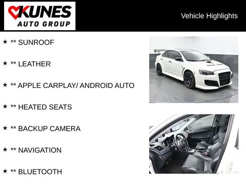 Used 2011 Mitsubishi Lancer Evolution MR AWD/4WD image 2