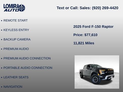Used 2025 Ford F150 Raptor AWD/4WD image 21