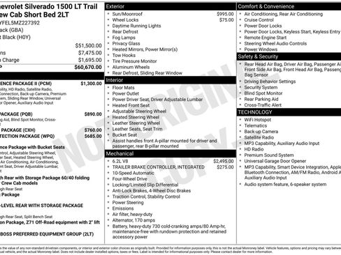 Used 2021 Chevrolet Silverado 1500 LT Trail Boss w/ Convenience Package II AWD/4WD image 41
