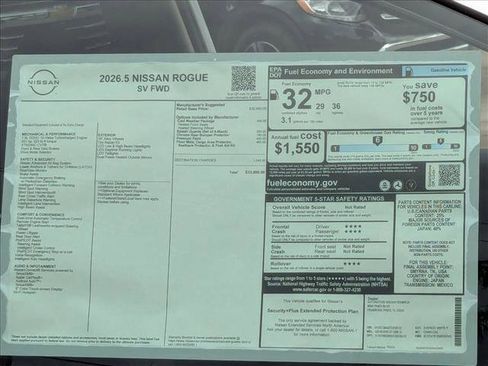 New 2026 Nissan Rogue SV FWD image 17