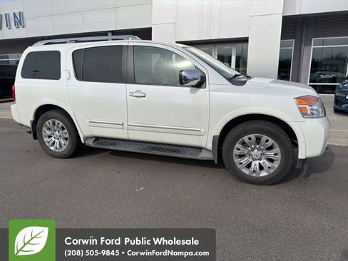Used 2015 Nissan Armada Platinum w/ 2nd Row Captain Seat Package image 2
