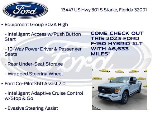 Certified 2023 Ford F150 XLT w/ Equipment Group 302A High AWD/4WD image 27