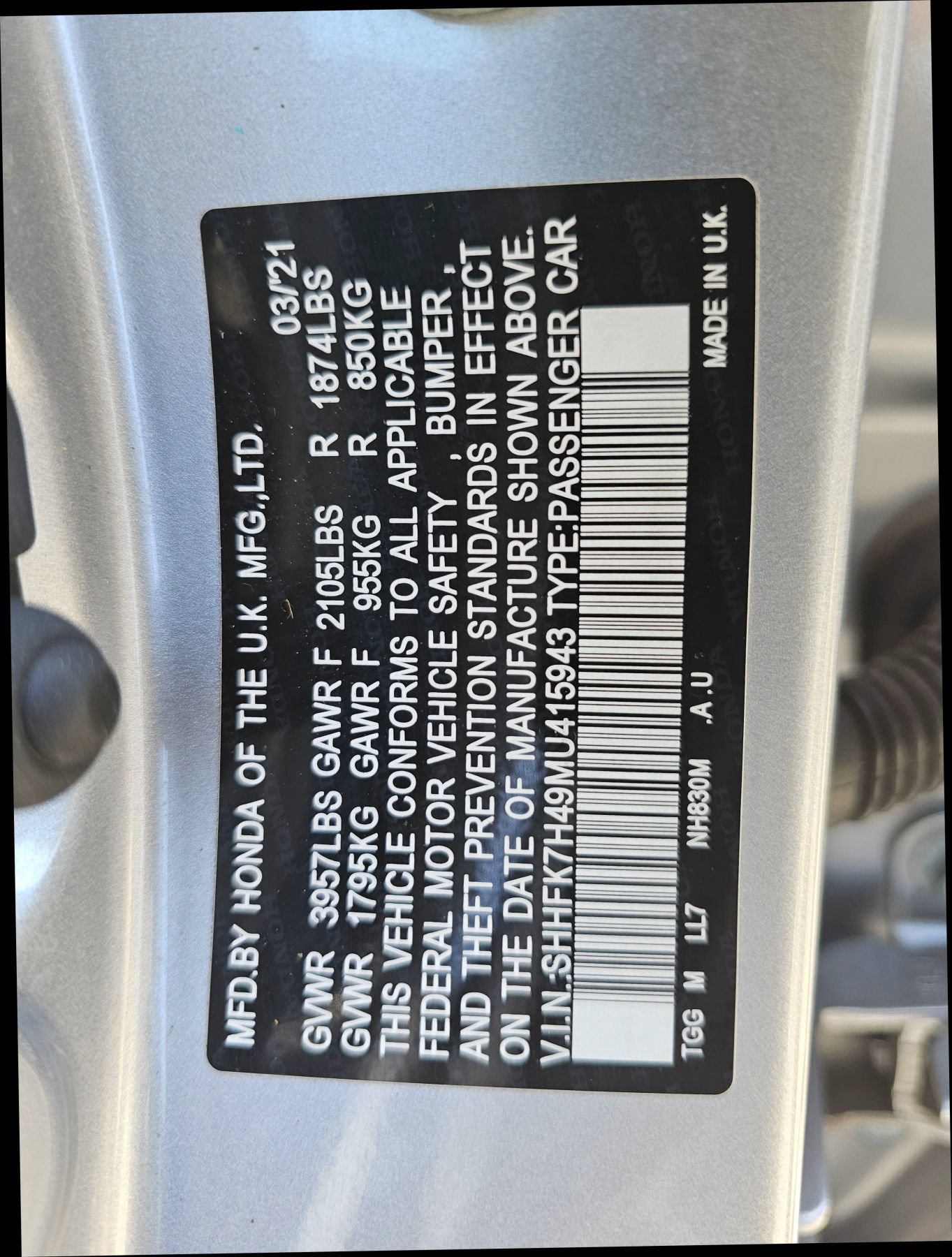 Used 2021 Honda Civic Sport image 27