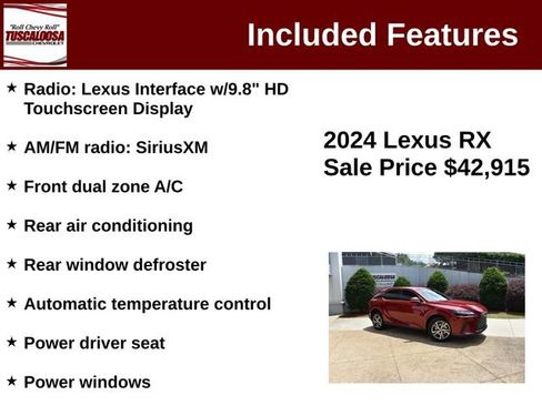 Used 2024 Lexus RX 350 FWD w/ Technology Package image 12