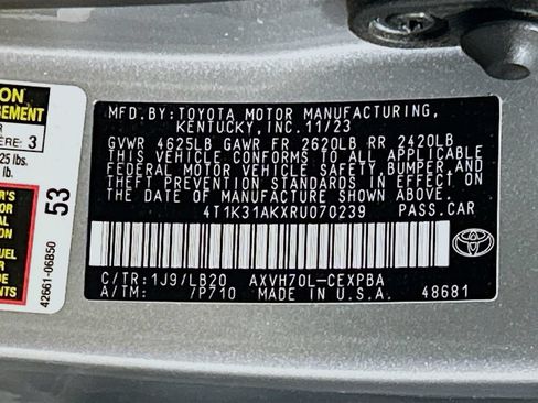 Used 2024 Toyota Camry XSE w/ Cold Weather Package FWD image 30