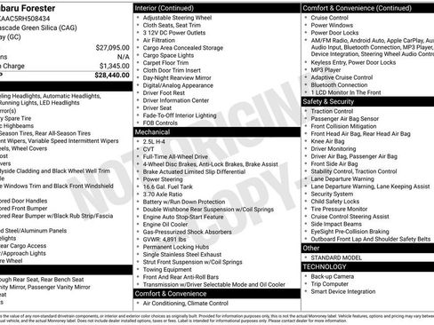 Certified 2024 Subaru Forester Base image 52