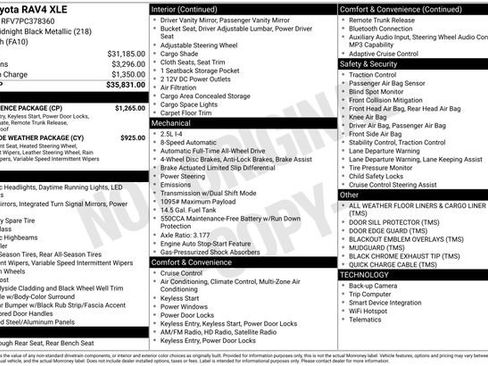 Certified 2023 Toyota RAV4 XLE w/ Convenience Package AWD/4WD image 36