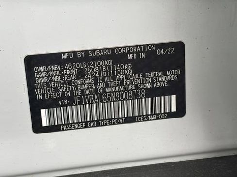 Used 2022 Subaru WRX Limited AWD/4WD image 27
