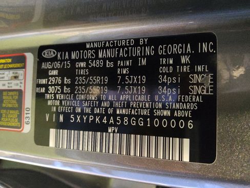 Used 2016 Kia Sorento SX FWD image 33