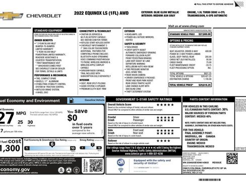 Used 2022 Chevrolet Equinox LS AWD/4WD image 3