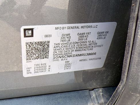 Used 2021 Chevrolet Tahoe LT w/ LT Signature Package RWD image 22