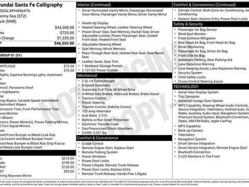 Used 2023 Hyundai Santa Fe Calligraphy AWD/4WD image 10