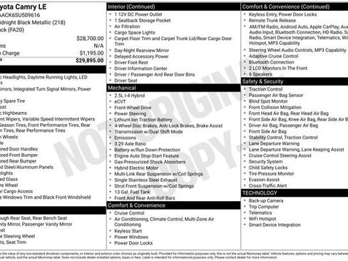Used 2025 Toyota Camry LE image 6