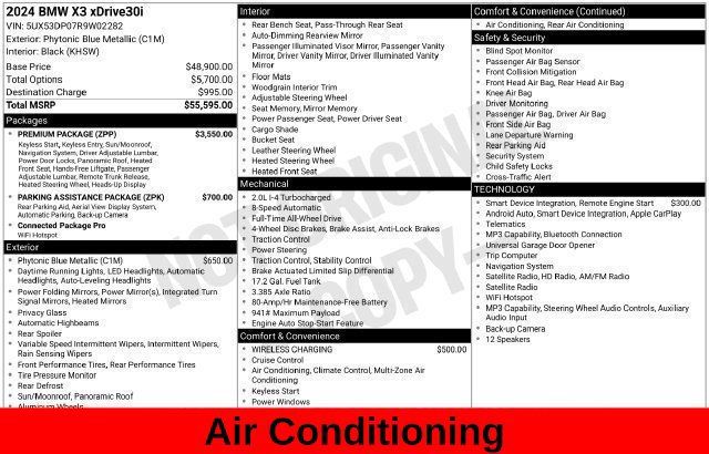 Used 2024 BMW X3 xDrive30i w/ Premium Package AWD/4WD image 26