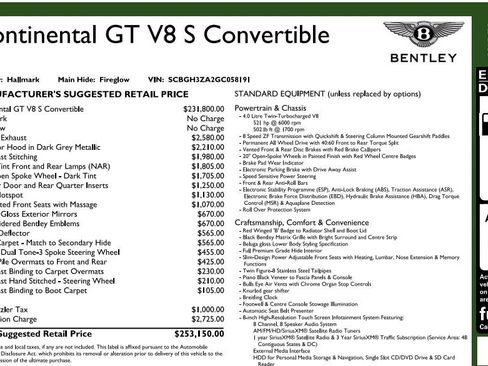 Used 2016 Bentley Continental GT V8 S AWD/4WD image 7