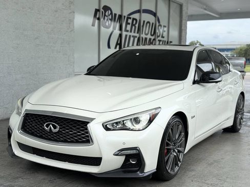 Used 2019 INFINITI Q50 Red Sport 400 w/ Sensory Package image 2