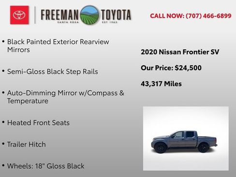 Used 2020 Nissan Frontier SV w/ Midnight Edition Floor Mats RWD image 13