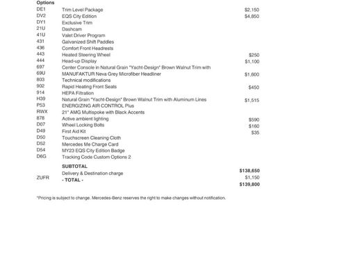 Certified 2023 Mercedes-Benz EQS 580 4MATIC Sedan image 2