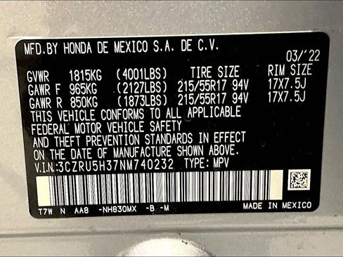 Used 2022 Honda HR-V LX image 19