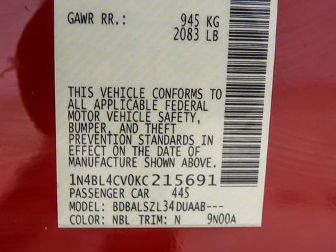 Used 2019 Nissan Altima 2.5 SR w/ SR Premium Package image 37