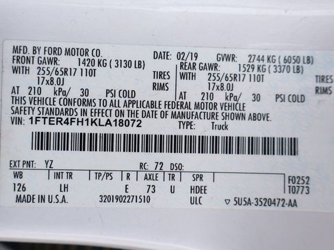 Used 2019 Ford Ranger XL w/ Equipment Group 101A Mid image 43