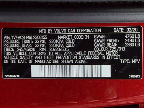 Used 2020 Volvo XC40 T4 R-Design w/ Protection Package Premier image 43