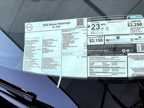 New 2026 Nissan Pathfinder SL w/ SL Premium Package (P04) FWD image 21