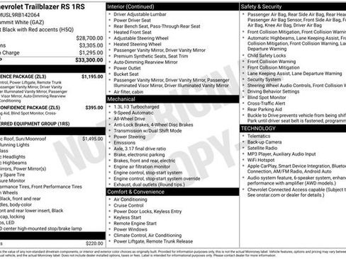 Used 2024 Chevrolet TrailBlazer RS w/ Convenience Package AWD/4WD image 2