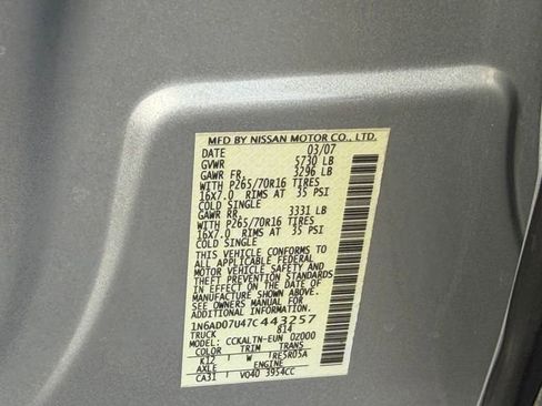 Used 2007 Nissan Frontier SE w/ SE Value Truck Pkg RWD image 26