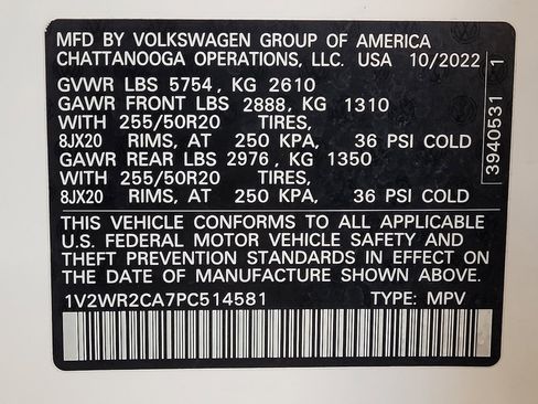 Used 2023 Volkswagen Atlas SE FWD image 33