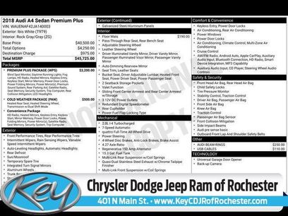 Used 2018 Audi A4 2.0T Premium Plus w/ Premium Plus Package