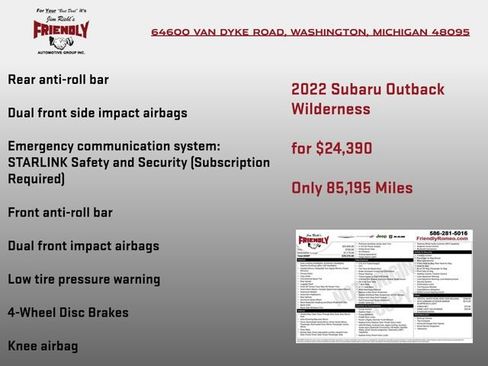 Used 2022 Subaru Outback Wilderness AWD/4WD image 5