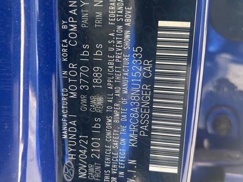 Used 2022 Hyundai Venue Limited w/ Cargo Package FWD image 14