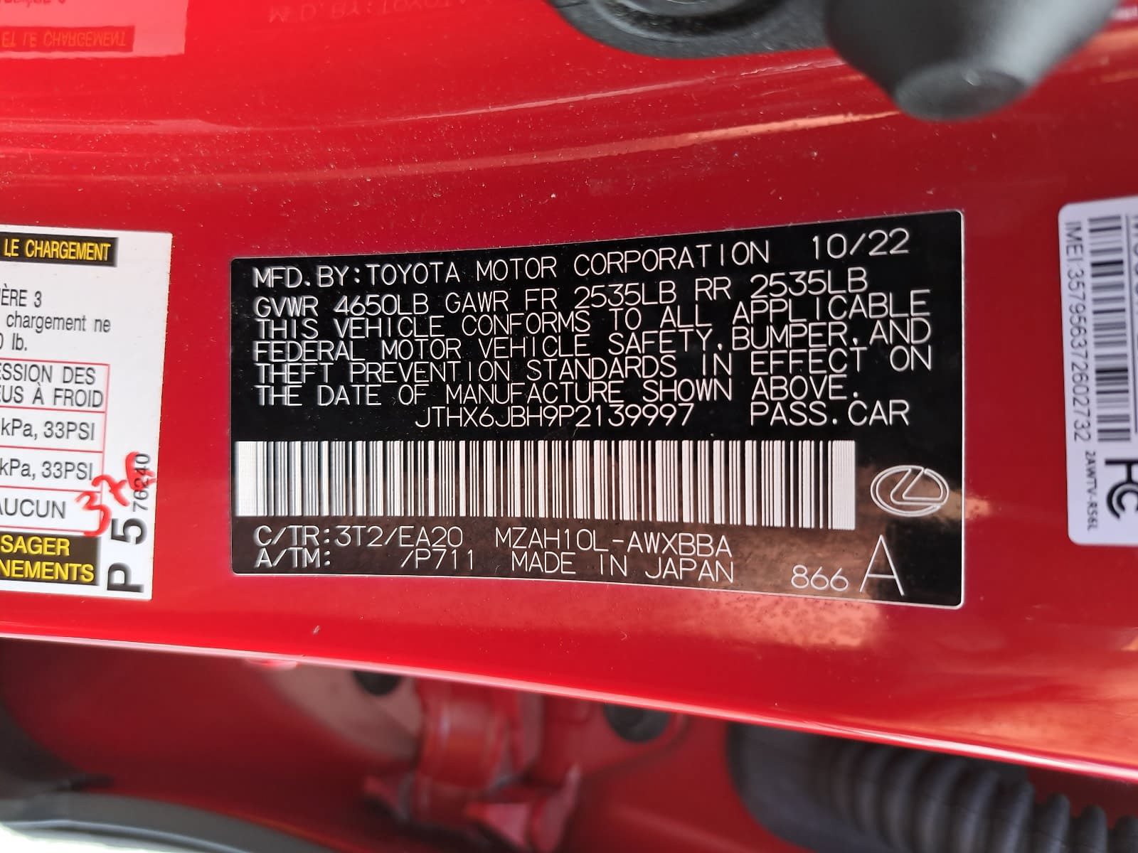 Used 2023 Lexus UX 250h FWD w/ Accessory Package (Z2) image 38