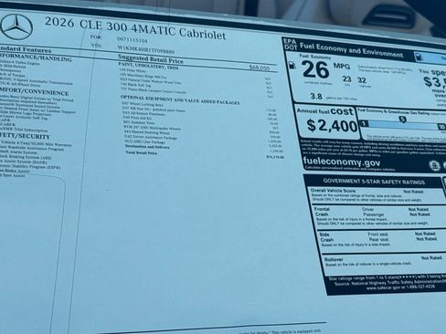 New 2026 Mercedes-Benz CLE 300 4MATIC Cabriolet image 29