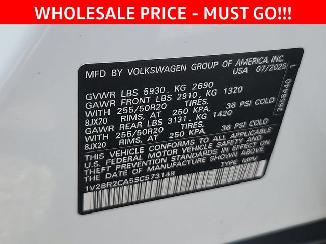 Used 2025 Volkswagen Atlas SEL AWD/4WD image 22