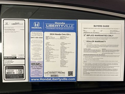 Certified 2024 Honda Civic EX-L image 49