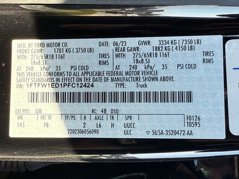 Certified 2023 Ford F150 XLT w/ Equipment Group 302A High image 31