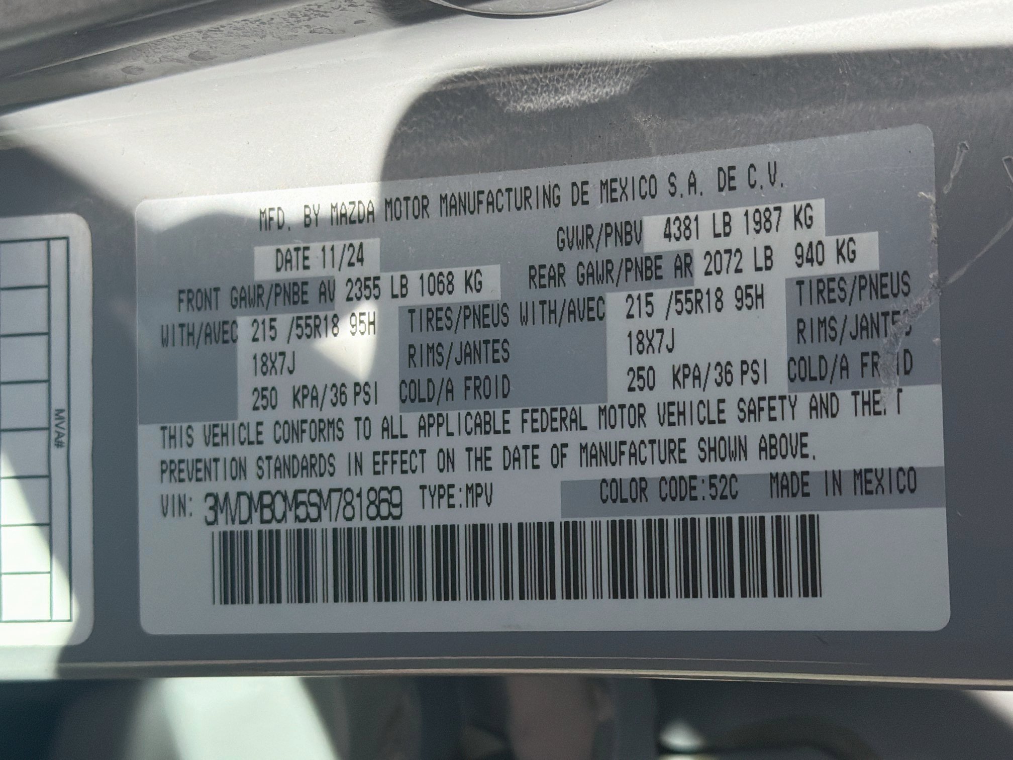 Used 2025 MAZDA CX-30 AWD 2.5 S w/ Preferred Package image 12