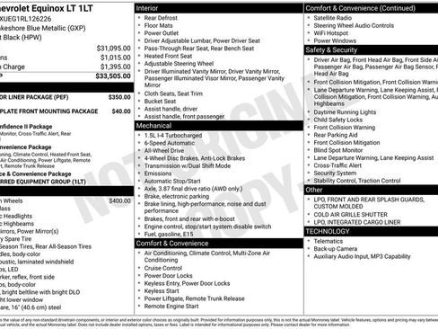 Used 2024 Chevrolet Equinox LT w/ LPO, Floor Liner Package AWD/4WD image 26