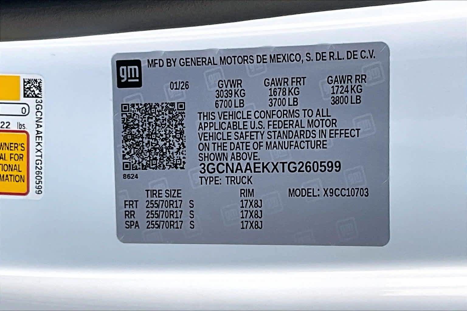 Used 2026 Chevrolet Silverado 1500 W/T w/ WT Safety Package RWD image 15