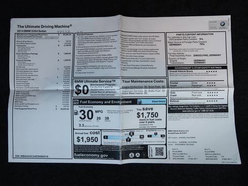 Used 2014 BMW 535d Sedan image 29