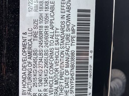 Certified 2022 Honda Pilot EX-L image 10