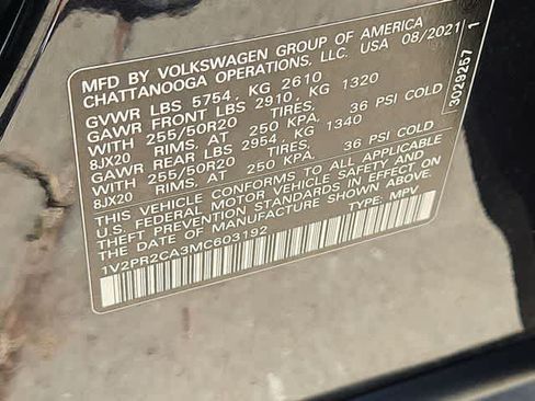 Used 2021 Volkswagen Atlas SE w/ Panoramic Sunroof Package FWD image 30